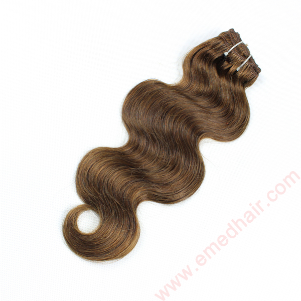 Body wave hair weft